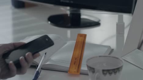 person working at a desk