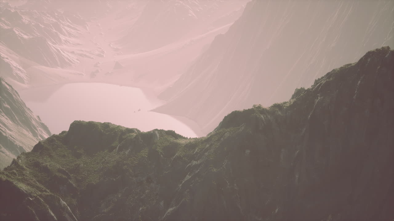 칠레 중부 에 있는 안데스 산맥 에서 일몰