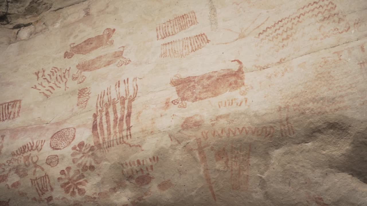 콜롬비아 아마존 열대우림의 고대 암벽화