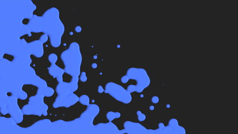 animación movimiento abstracto azul líquido manchas 1