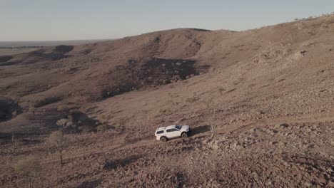 Climbing-the-side-of-a-rugged-hill-in-Outback-Australia