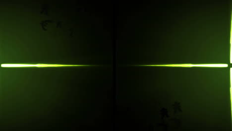animación de rastros de luz y puntos sobre fondo negro