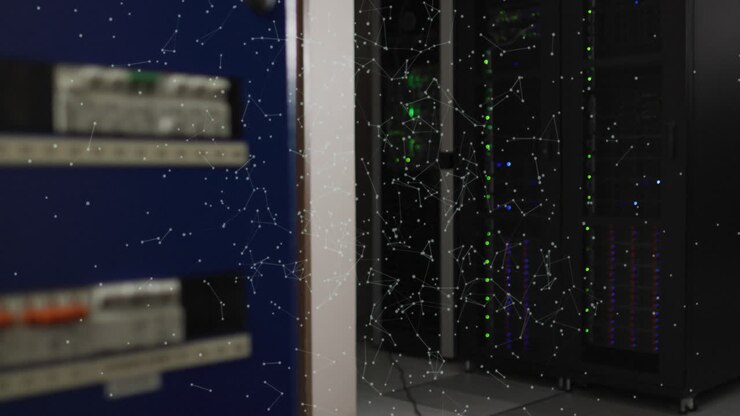 Animation of data processing over computer servers