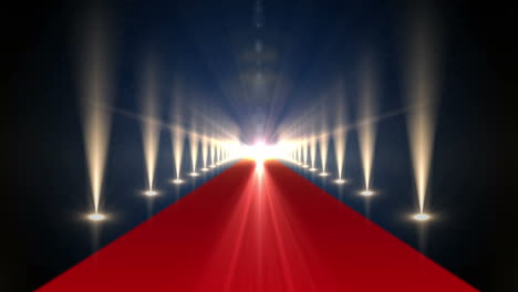 Long-red-carpet-with-spotlights