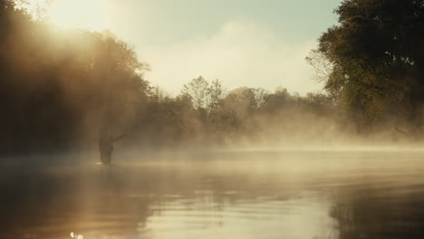 misty morning fly fishing