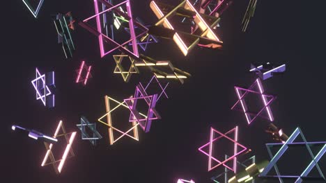 forma futurista, vuelo, animación de un objeto abstracto. fondo de concepto de tecnología dinámica.
