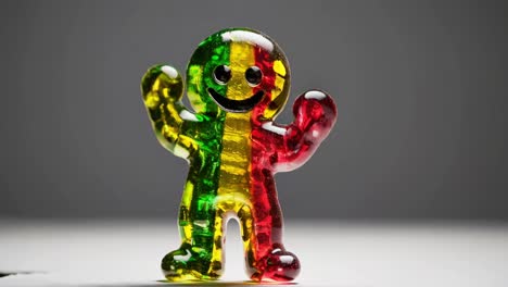 colorful gummy candy figurine