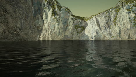 View-of-a-high-cliff-and-black-ocean