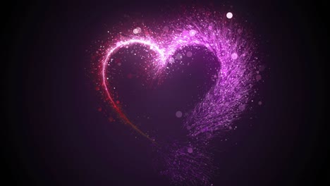 abstract glowing heart