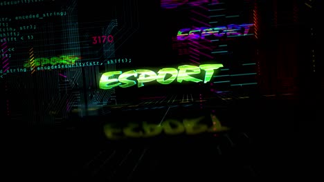 intro de estilo cyberpunk con tema de juegos de esports