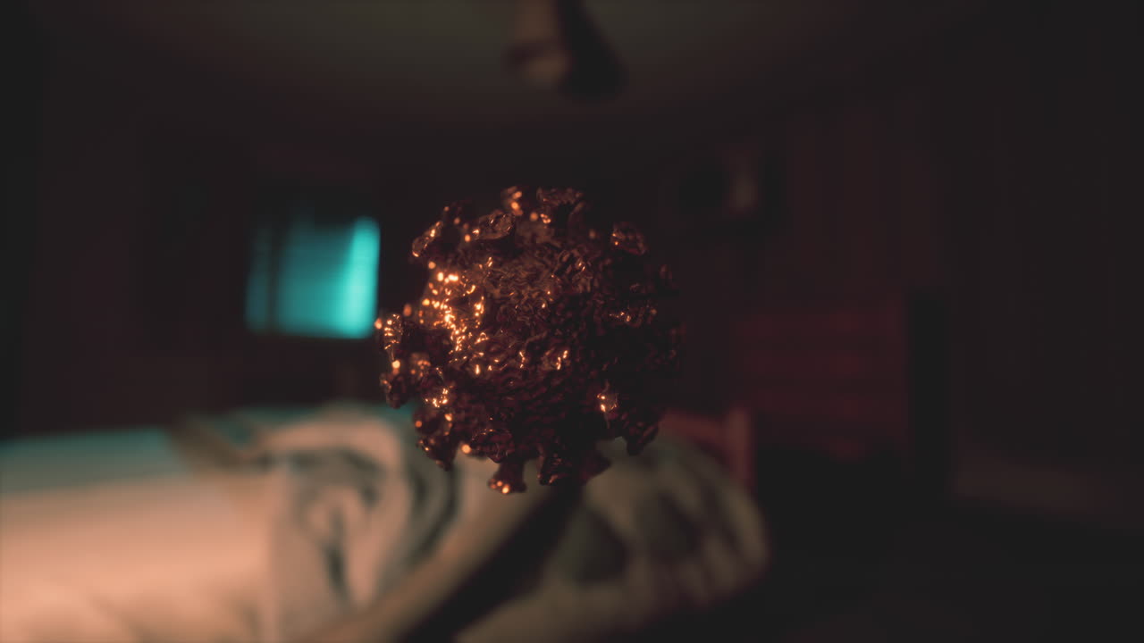 빈 호텔 방에서 코로나19 코로나바이러스