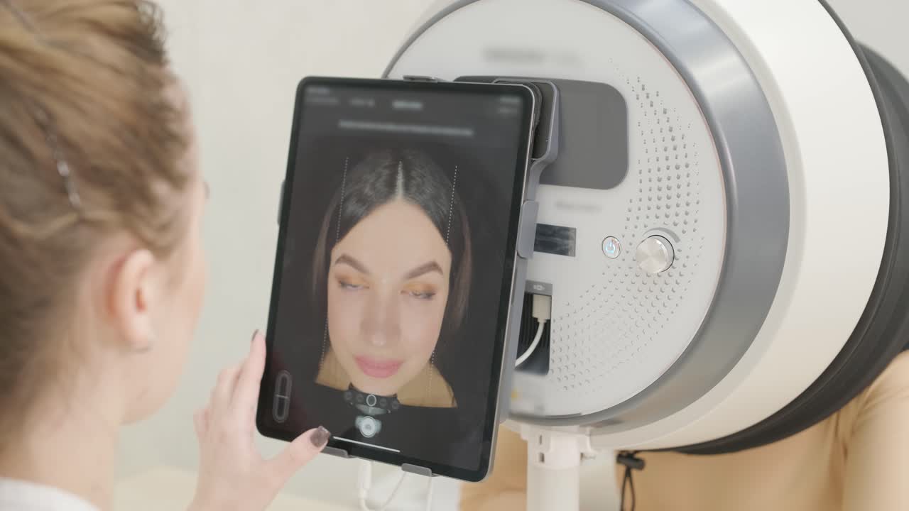 ai intelligente analisi digitale della pelle sistema di imaging facciale per salone di bellezza