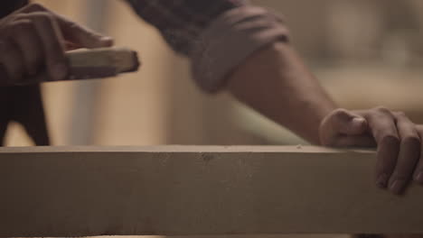 woodworking and sanding process