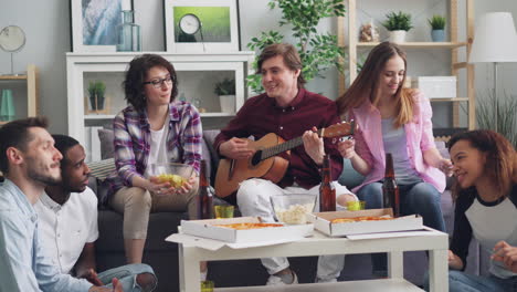friends enjoying a casual music night