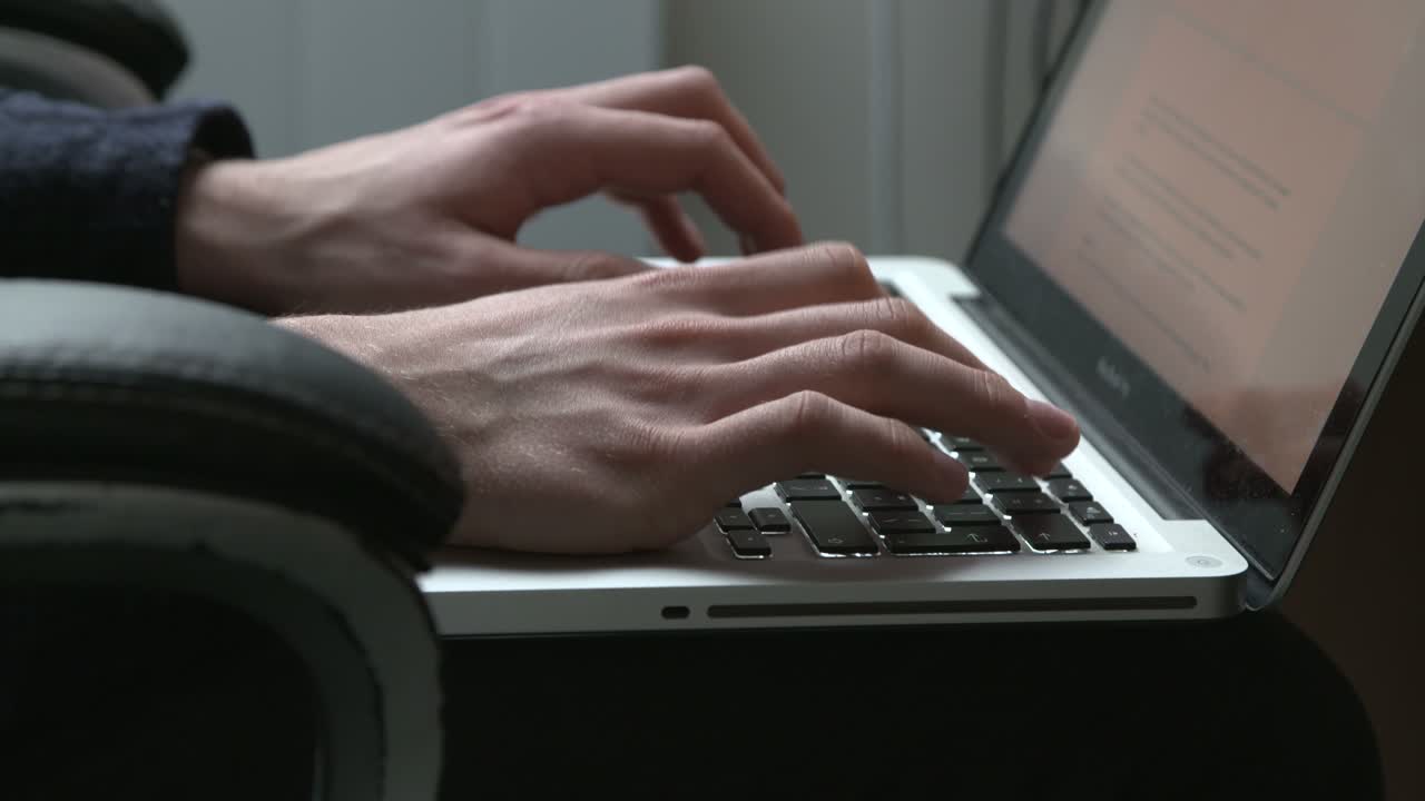 Typing on Laptop v2 4K