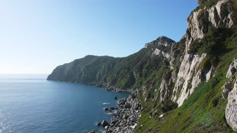 Cap-Des-Mèdes-Porquerolles-Sonniger-Tag-Insel-Hyères-Frankreich-Felsige-Klippen