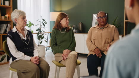 group therapy session with diverse women