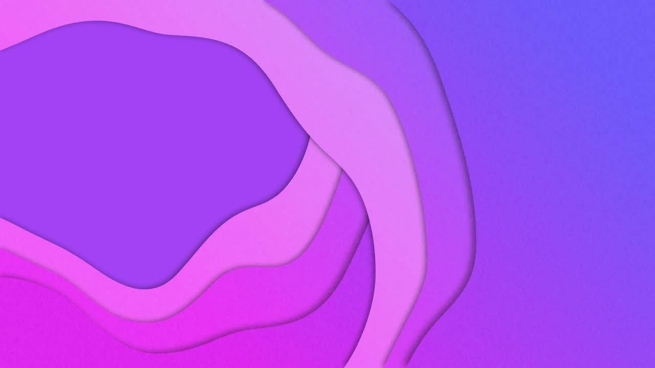 Animation of wavy frame on violet background