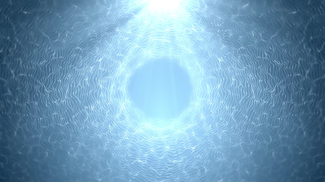 Particelle di polvere organiche naturali che fluttuano su sfondo nero in loop