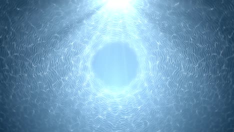 natural organic dust particles floating on black loop background.