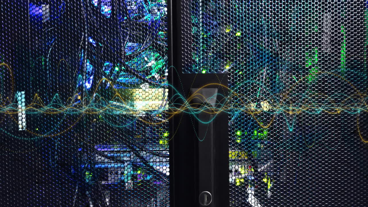 Animation of digital data processing over computer servers