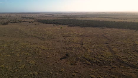 aerial views over farmland in inland central queensland, australia.