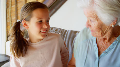 Grandmother-and-granddaughter-using-laptop-4k