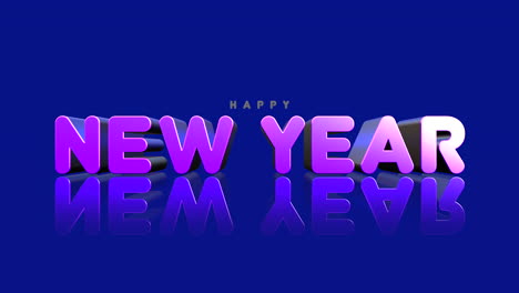 Cartoon-Happy-New-Year-text-on-blue-gradient