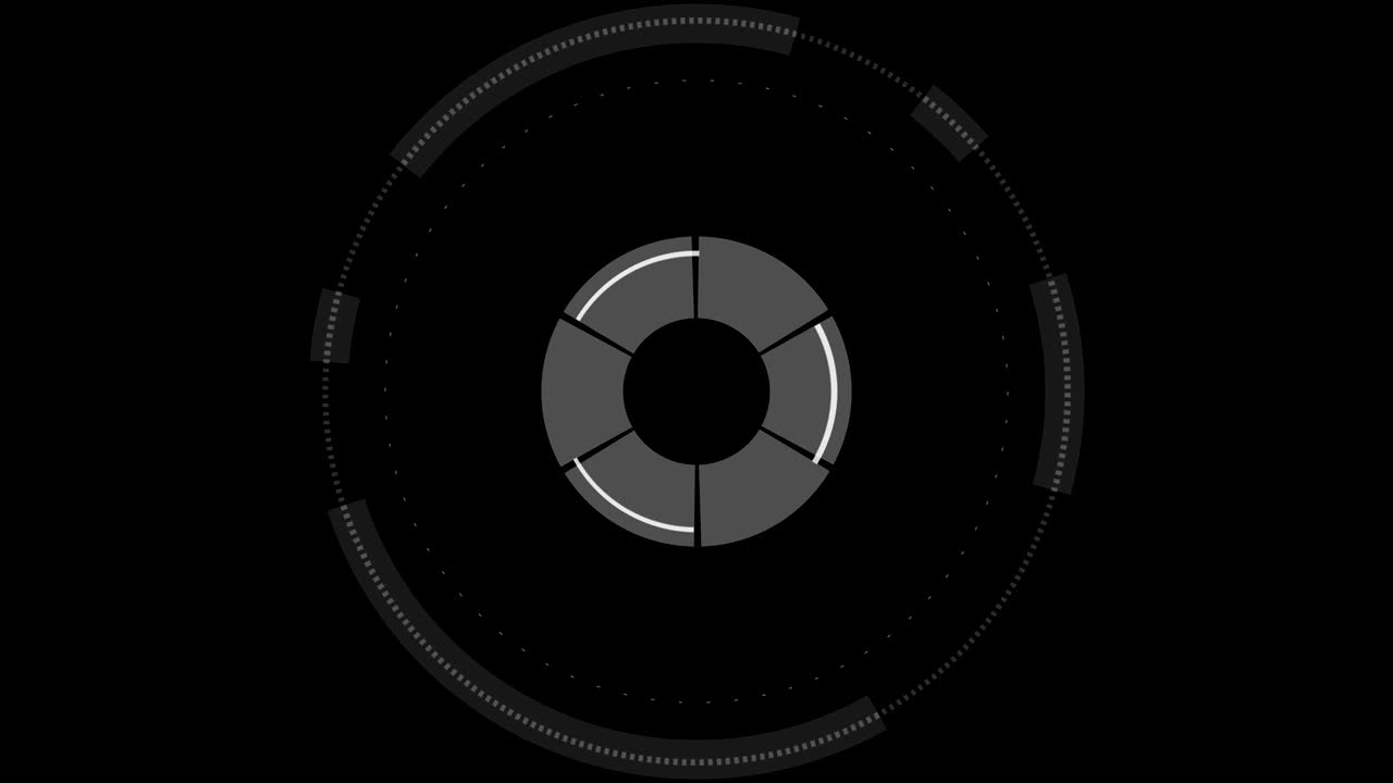 비디오 그래픽 배경 컴포넌트: 추상적인 라운드 애니메이션