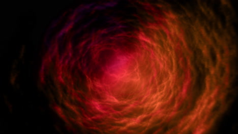 abstract textured science fiction energy wormhole with bright red lights illuminating tunnel. 3d geometric background 4k