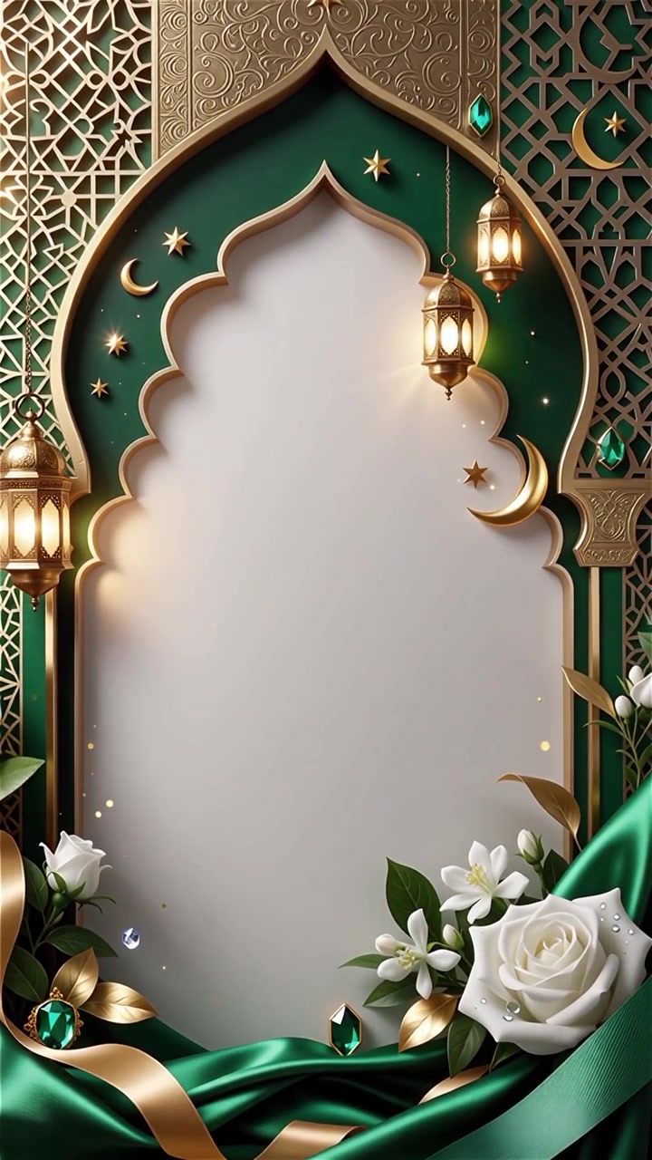Compleanno del Profeta Maometto Mawlid al-Nabi Sfondo Islamico