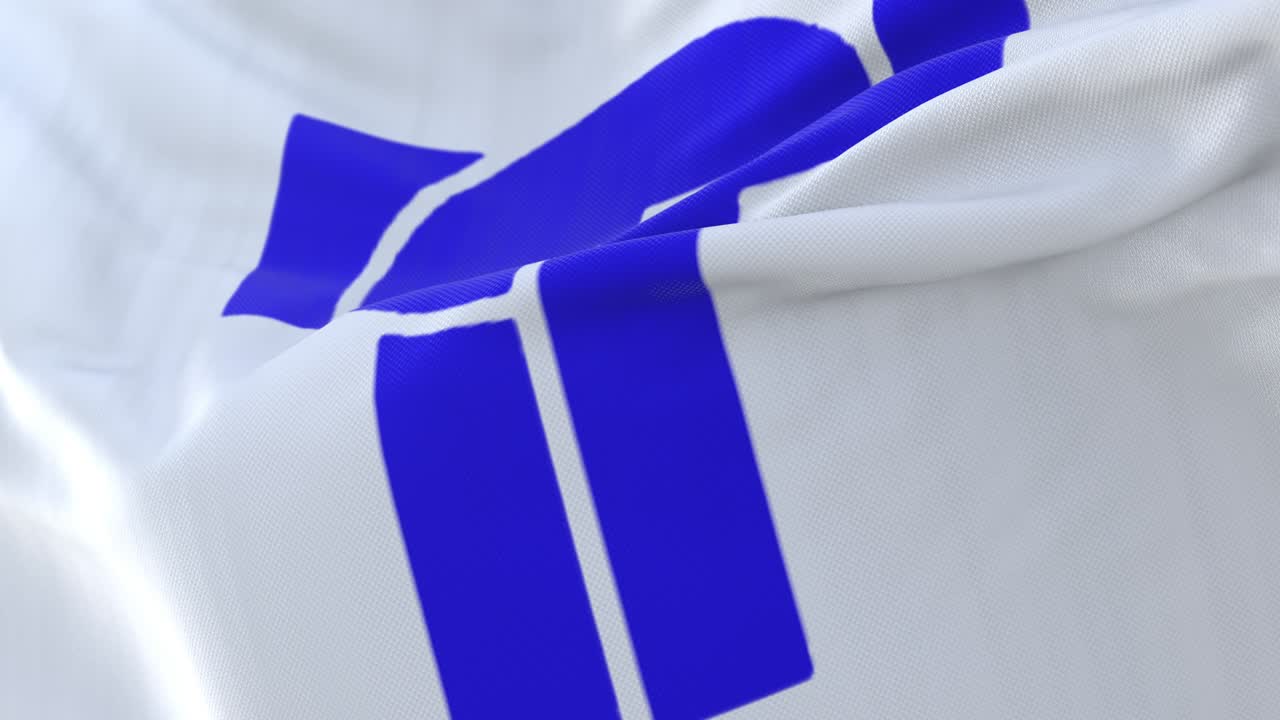 bandera de tempe, ciudad de arizona, estados unidos de américa, bucle lento