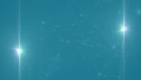 animación del procesamiento de datos sobre formas