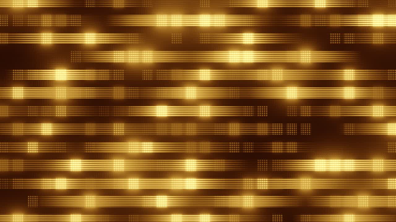 Gyldne digitale gitterlinjer, der bevæger sig på en abstrakt baggrund