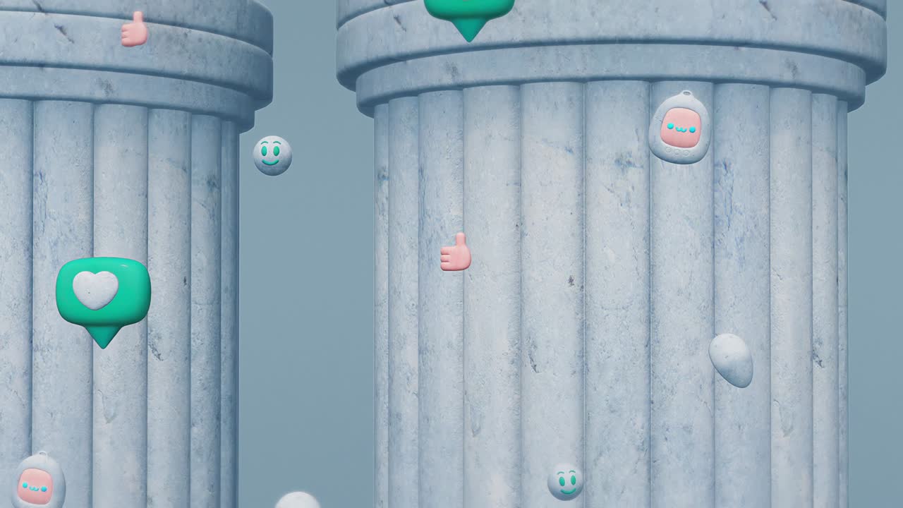 미니멀 모션 3d 예술, 소셜 미디어 홍보 개념, 루프 모션 디자인, 4k 비디오