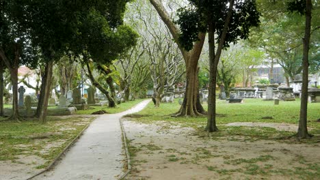 an old church cemetery in need of some care and attention