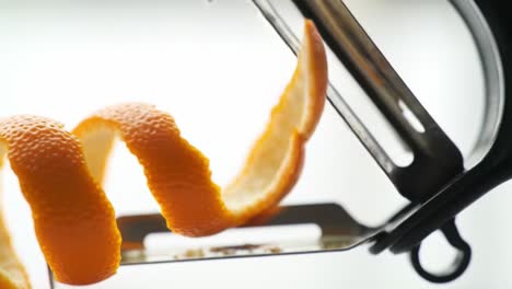 orange peel spiral with zester