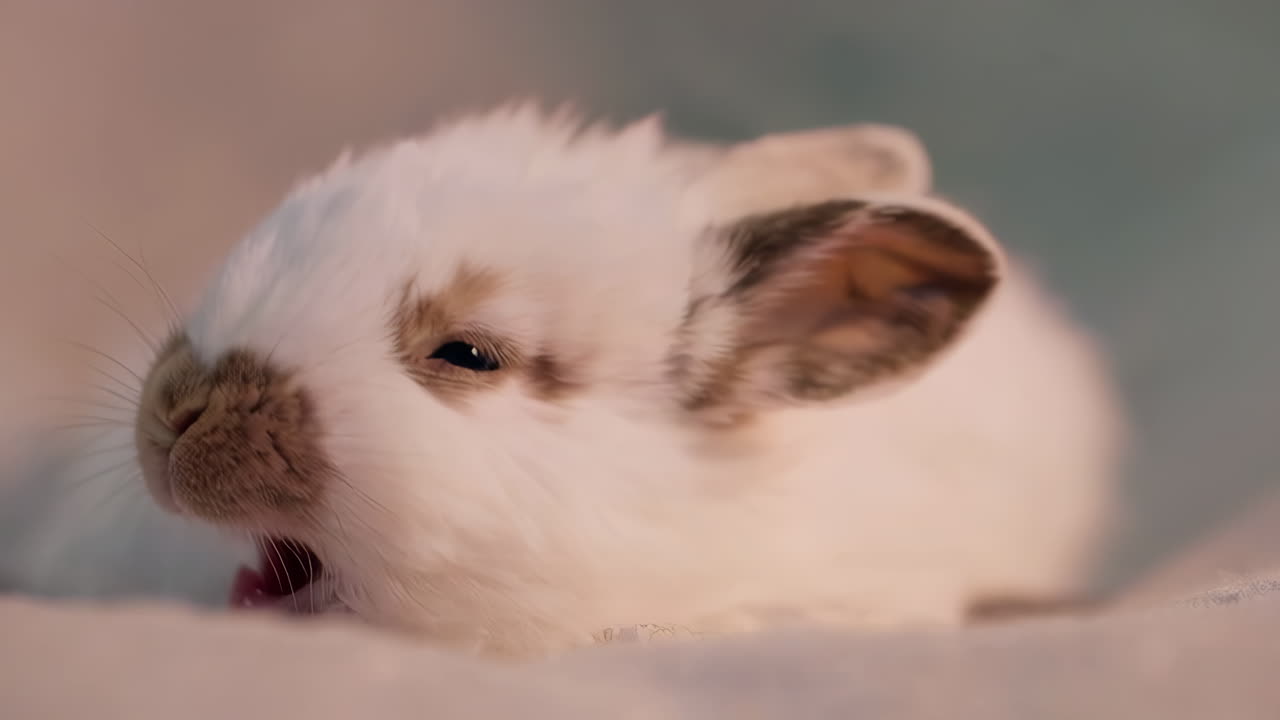 Sleepy Baby White Rabbit