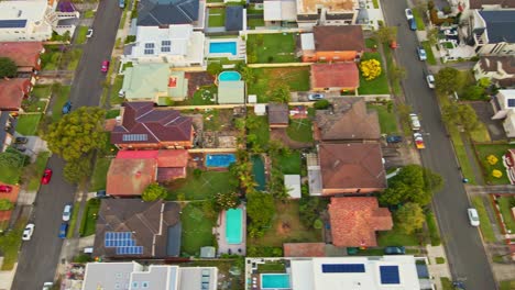 drone of houses and horizon in sydney, australia-2