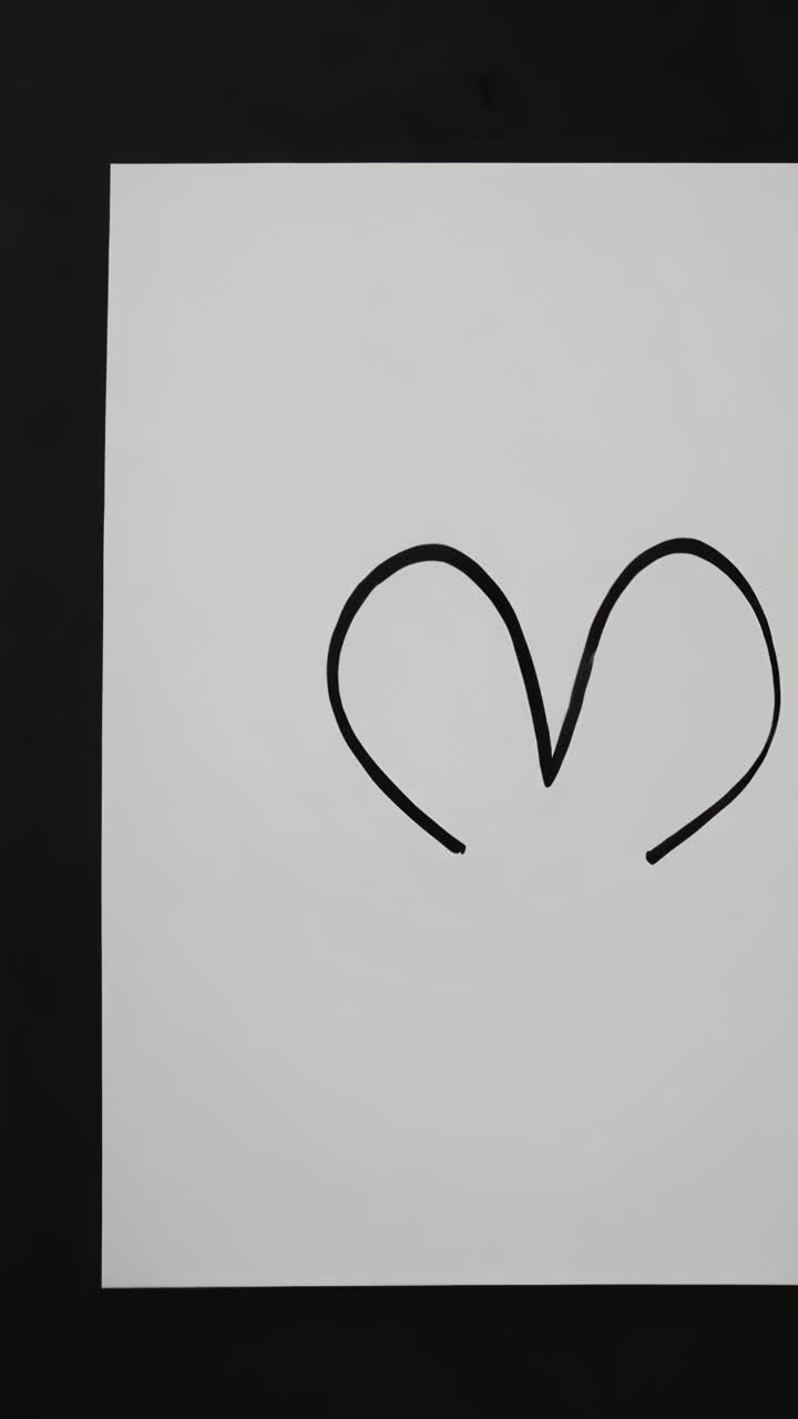 Corazón dibujado a mano