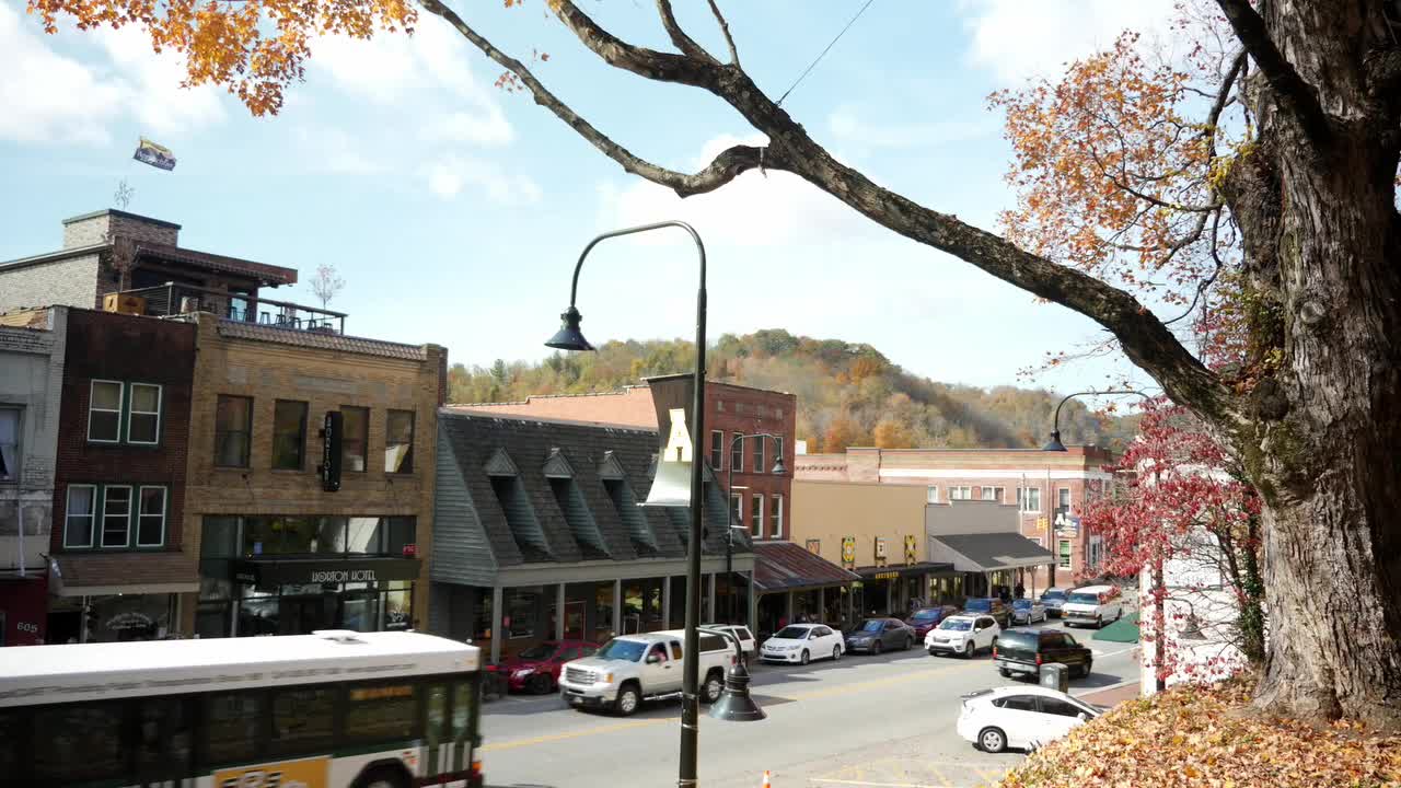 Downtown Boone NC in Fall