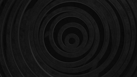 abstract pattern of circles with the effect of displacement. black clean rings animation. abstract background for business presentation. seamless loop 4k 3d render.