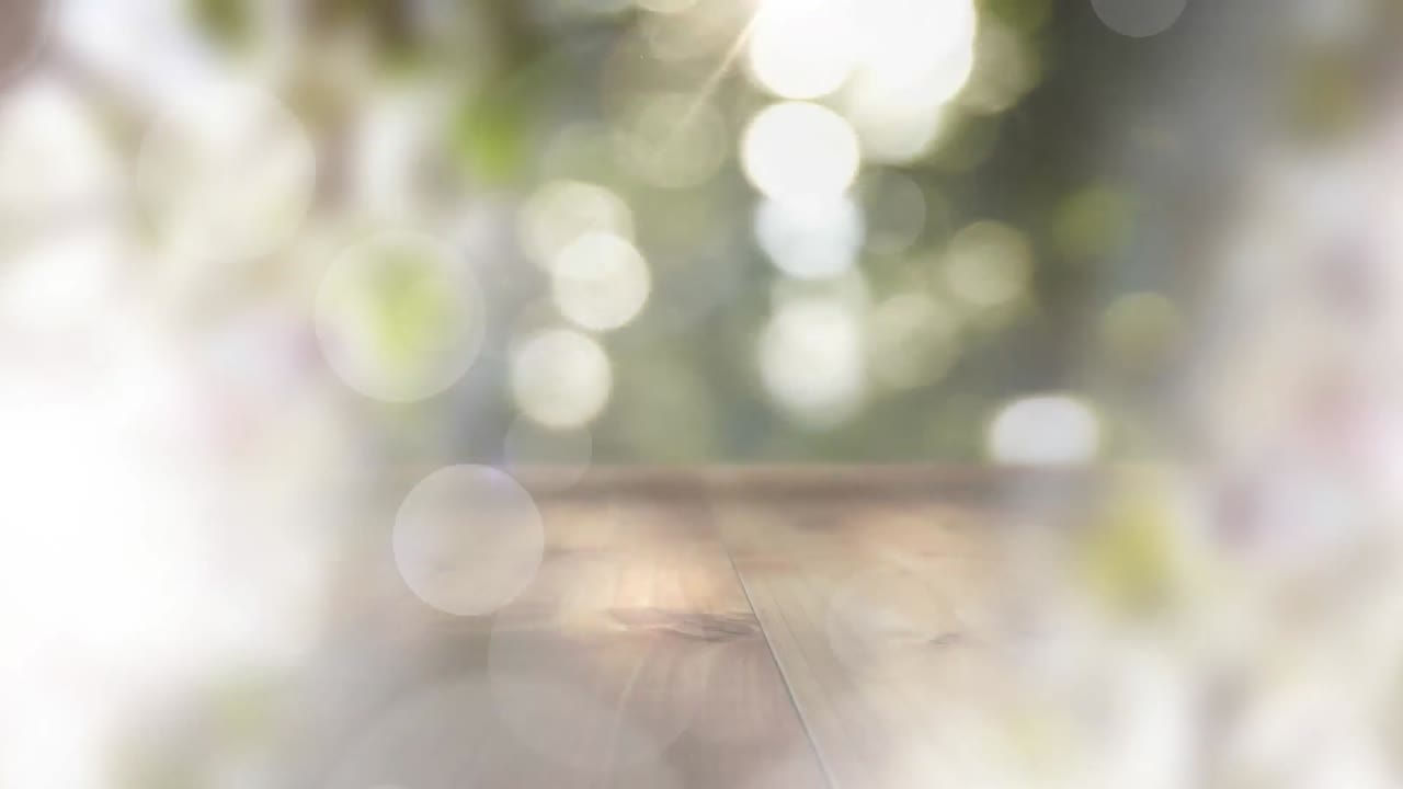 빛나는 흐릿한 불빛과 빛의 반점의 애니메이션