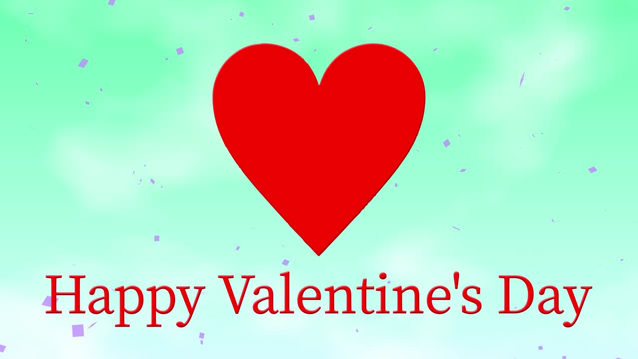 mensaje de valentín texto animación gráficos de movimiento