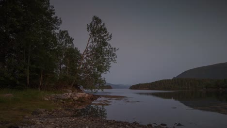 noruega puesta de sol rosa 4k 00