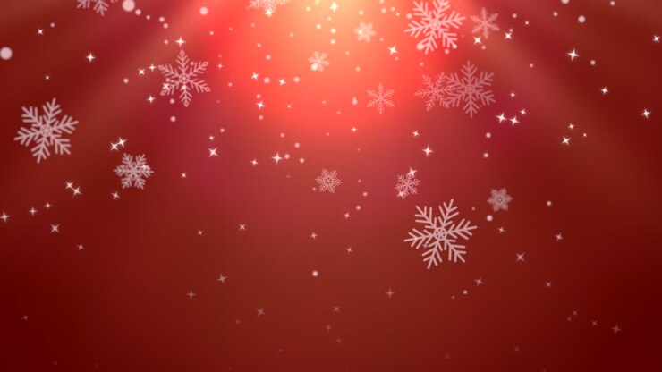 godt nytår og god jul med hvide snefnug 7