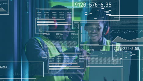 Animación-Del-Procesamiento-De-Datos-Sobre-Diversos-Técnicos-De-TI-Que-Trabajan-Con-Servidores-Informáticos.