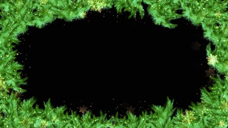 new year and christmas 2023 2024 4k 3d loop animation background christmas frozen tree branches and