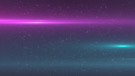 rayos de luz verdes y rosados brillantes que se mueven en el cielo nocturno