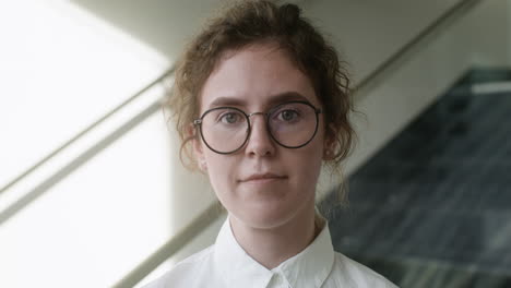 young woman posing indoors